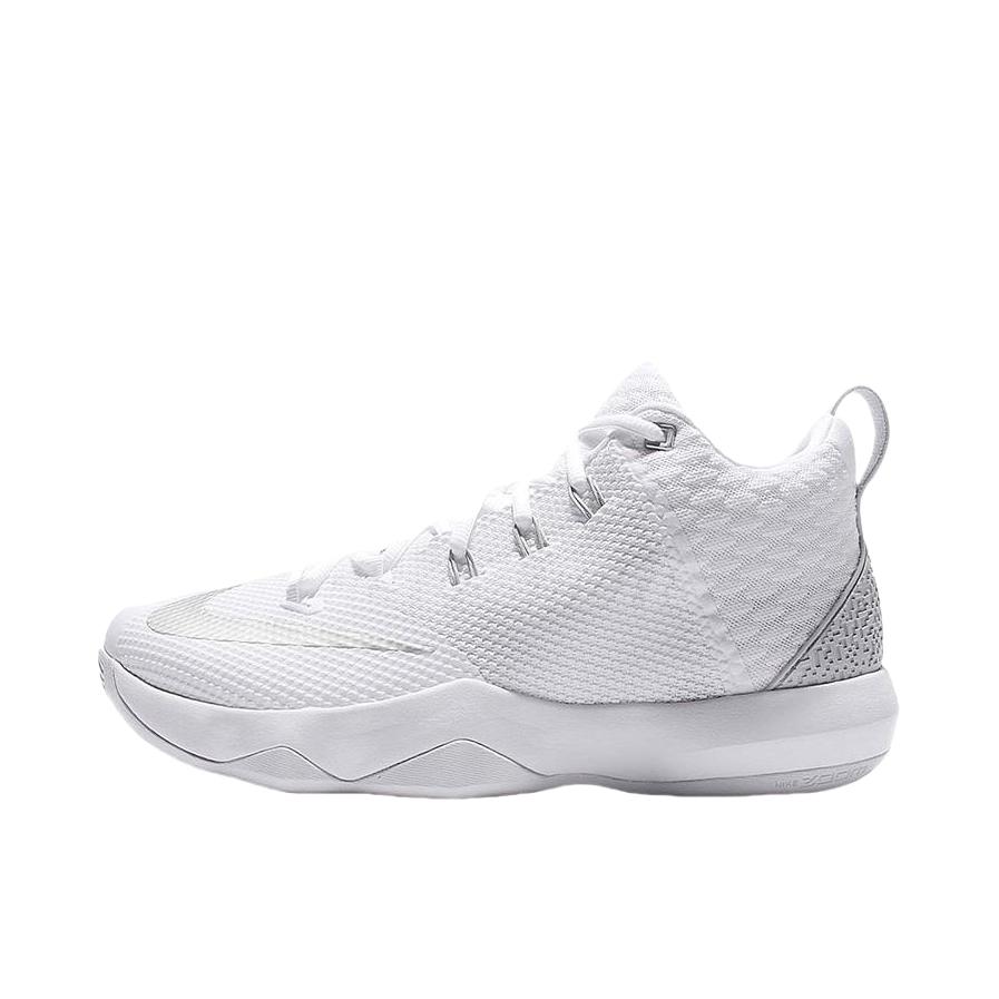 推荐商品：Nike Ambassador 使节 9 舒适透气 防滑耐磨 轻便减震 圆头织物 支撑 实战 合成革 时尚 篮球鞋 White / Metallic Silver 白银