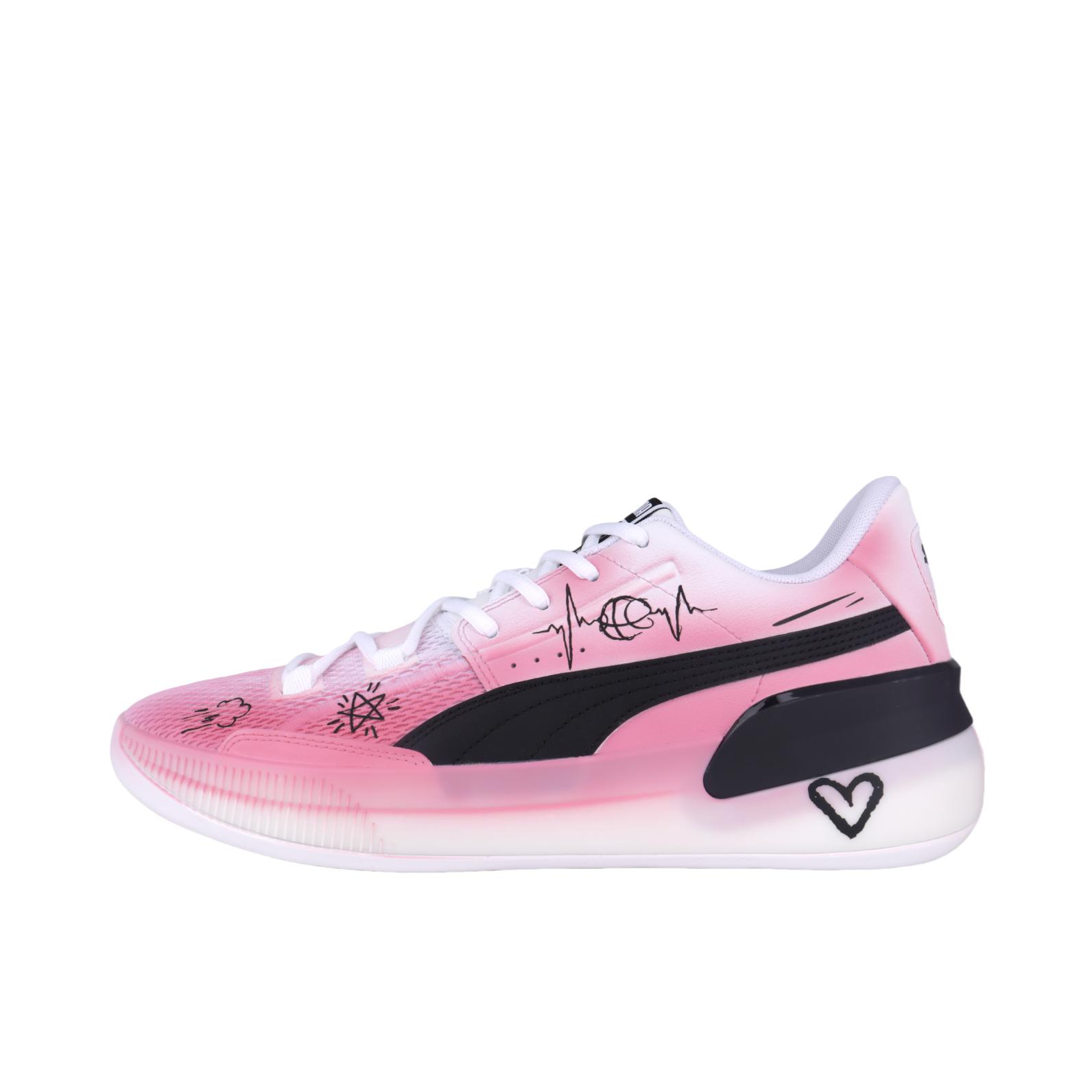 推荐商品：【定制球鞋】Puma/彪马 Clyde Hardwood Team 缓震透气 支撑 防水 防滑耐磨 舒适回弹 篮球鞋 心动时机