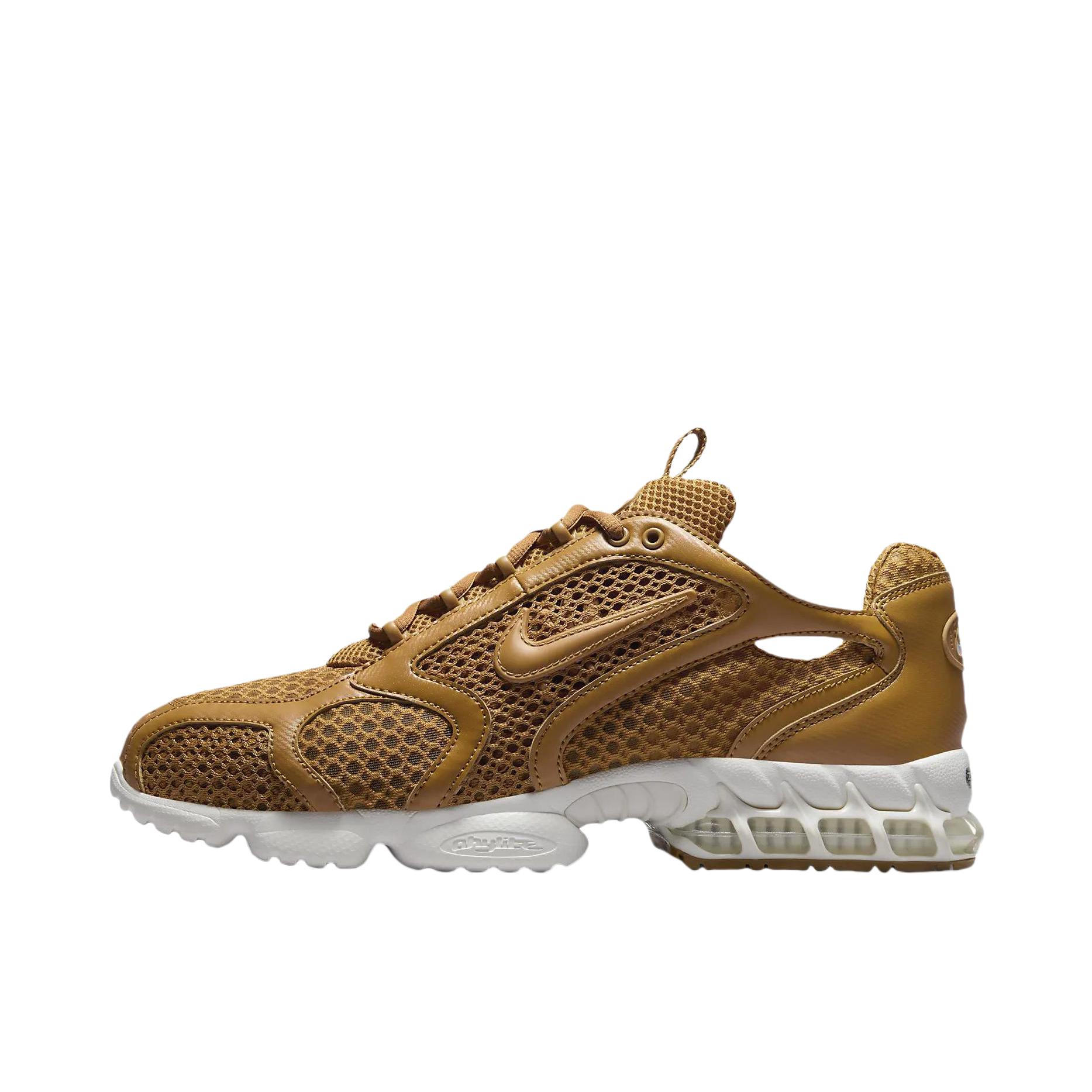 推荐商品：Nike Air Zoom Spiridon Cage 2 运动休闲鞋 耐磨潮流复古舒适透气网布织物气垫跑鞋风 棕色