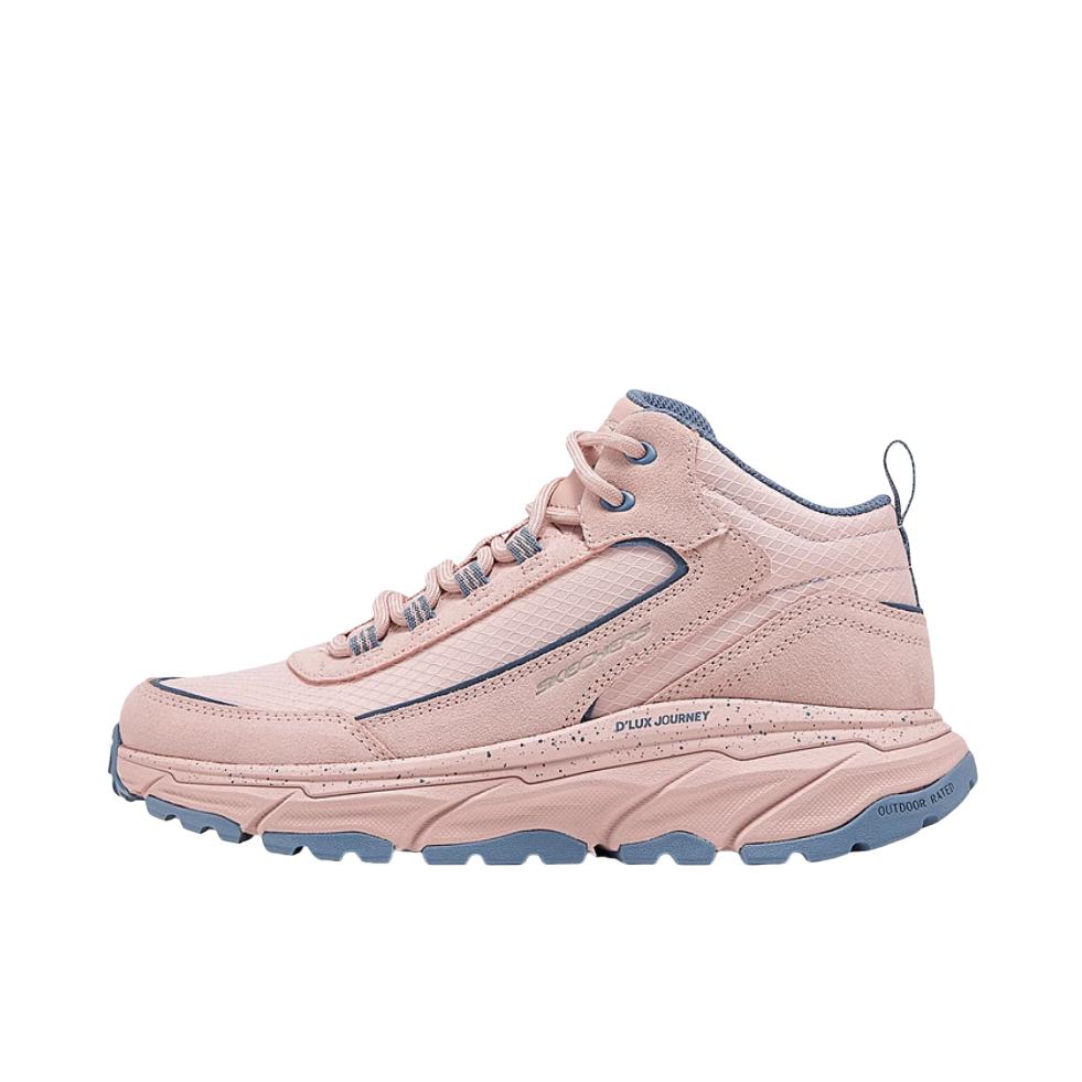 推荐商品：Skechers  高帮 橡胶底 缓震 耐磨  户外鞋  180169 女款/玫瑰红色