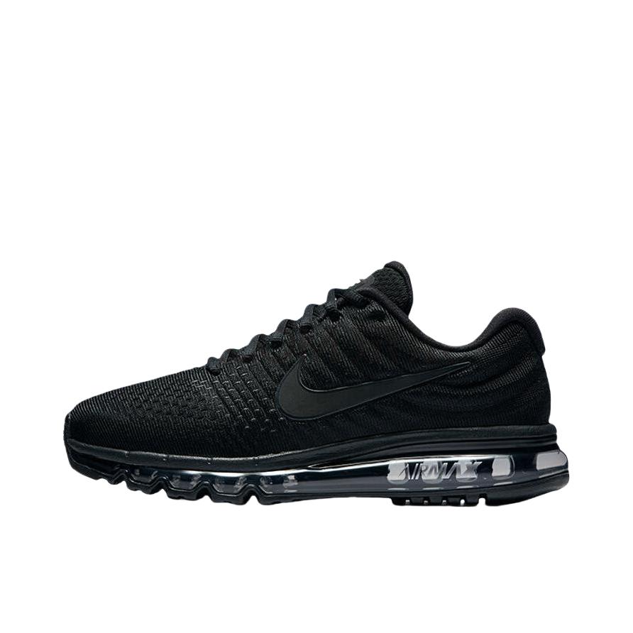 推荐商品：Nike Air Max 2017 跑鞋 减震回弹防滑耐磨舒适透气运动织物支撑简约休闲短跑 Black 纯黑