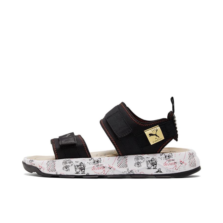 推荐商品：Puma/彪马 RS-Sandal 防滑耐磨 运动休闲 舒适百搭 外穿 缓震 增高 魔术贴 一字带凉鞋 黑色/杏色