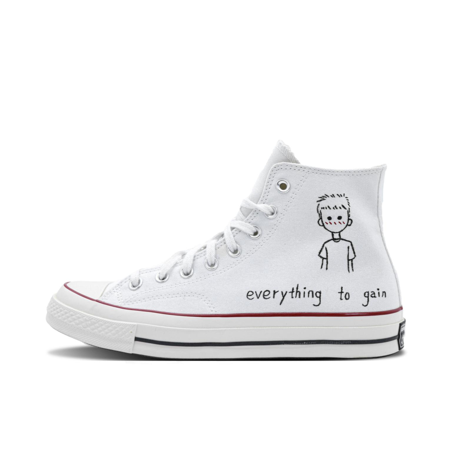 推荐商品：【定制球鞋】 Converse/匡威 1970s 帆布鞋 防滑耐磨减震高帮平跟复古百搭潮流增高 情侣-男孩