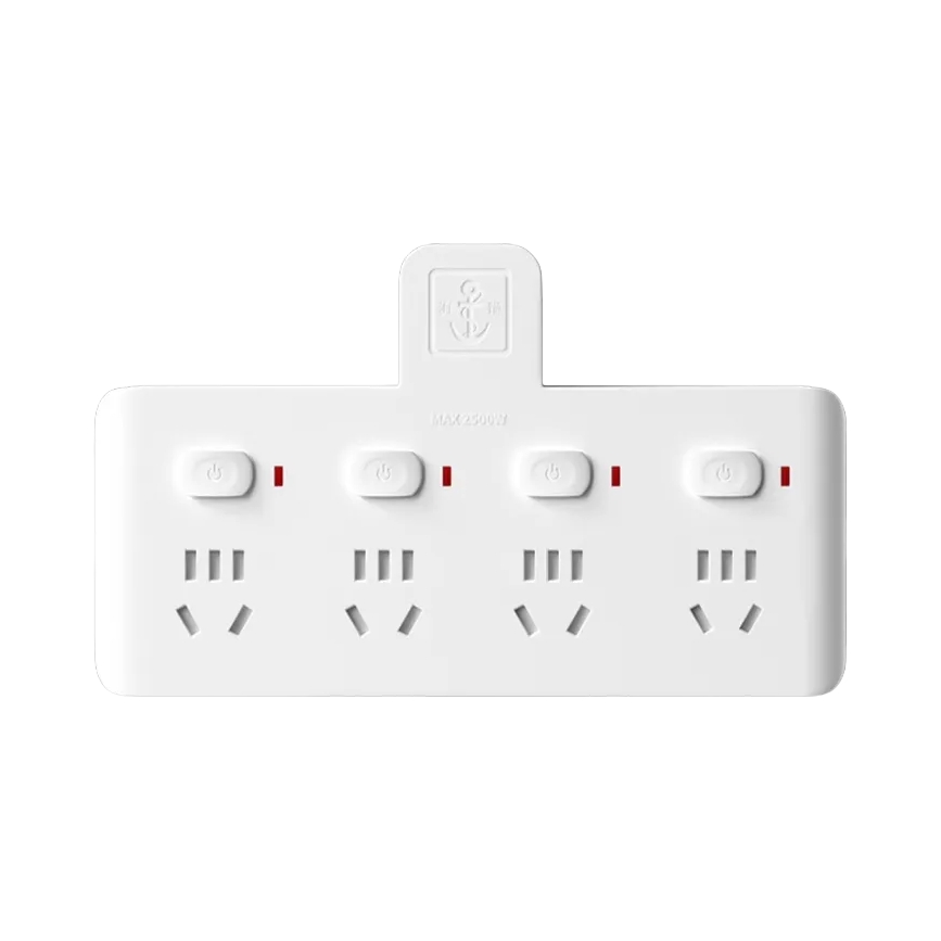 推荐商品：海锚 排插 无线转换 独立开关 防触电门 HM-234