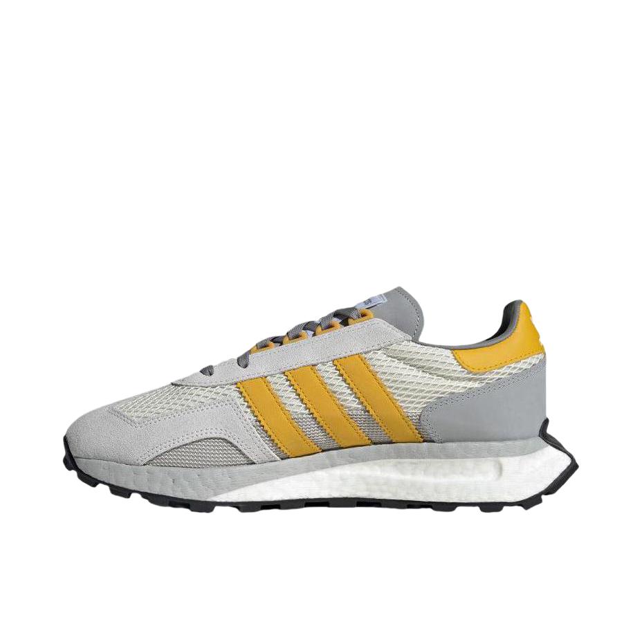 推荐商品：adidas Originals RETROPY E5 跑鞋 缓震透气复古 浅灰色/黄色