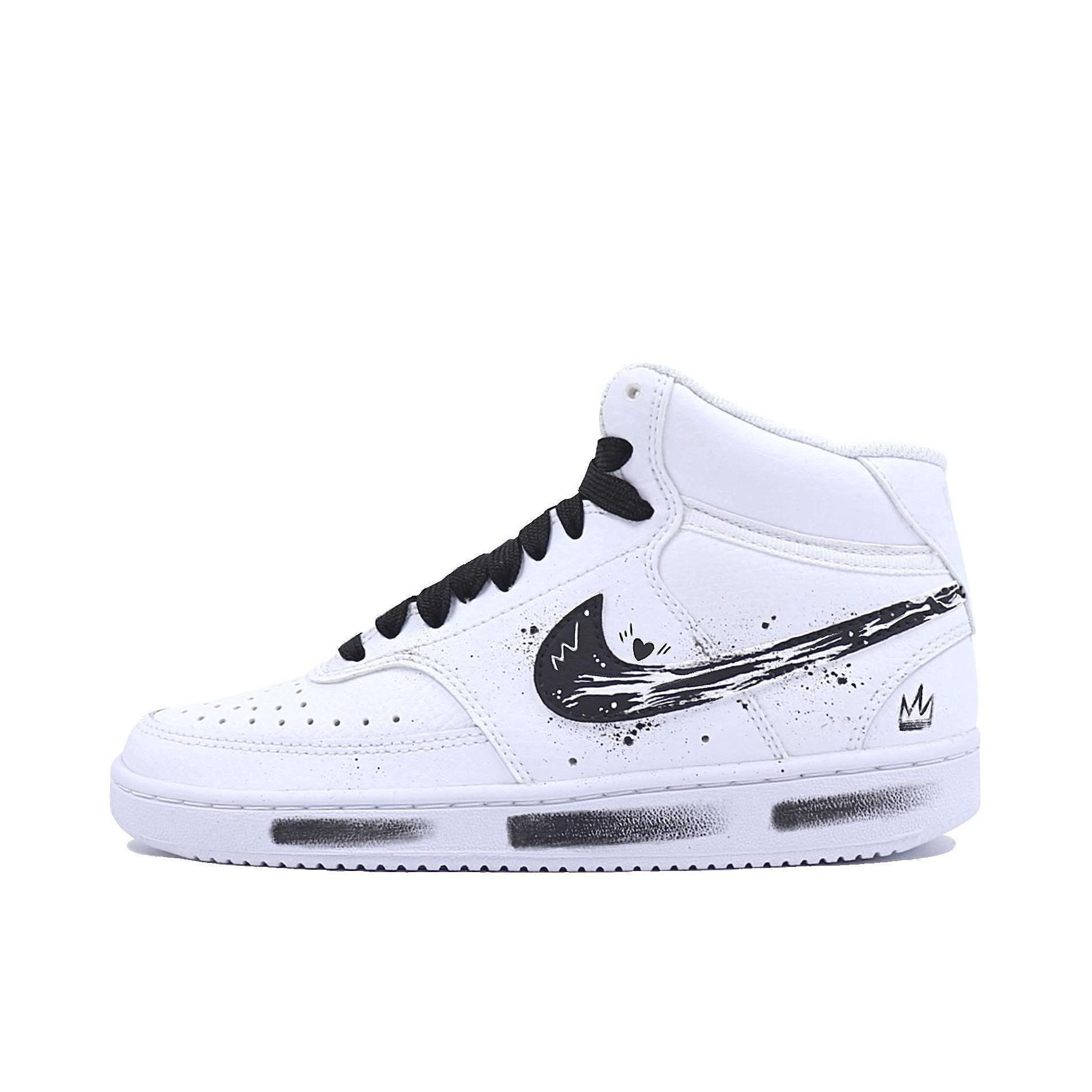 推荐商品：【定制球鞋】 Nike Court Vision 1 板鞋 防水美式简约防滑减震复古 XSC爱心海