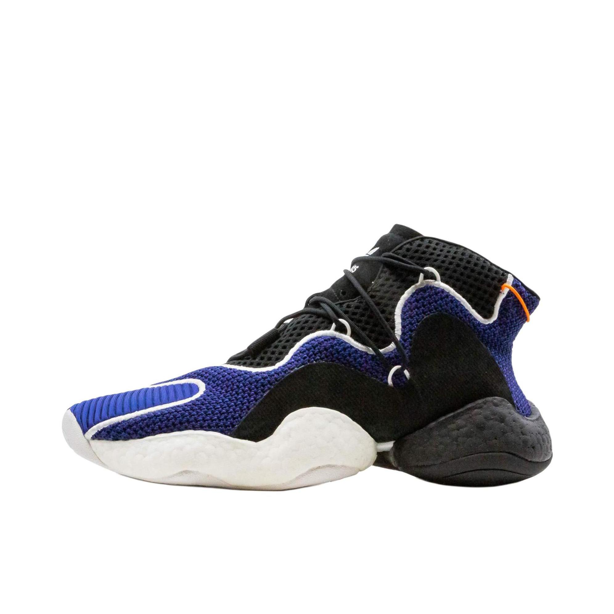 推荐商品：adidas Crazy BYW Boost 篮球鞋 潮流百搭实战舒适透气防滑耐磨轻便 Black Purple 黑蓝限量