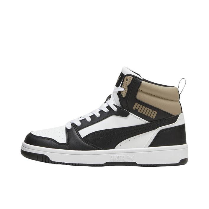 推荐商品：Puma/彪马 Rebound V6 小白鞋 板鞋 防滑耐磨舒适透气轻便复古百搭薄底耐穿篮球风 白-黑色-橡树棕