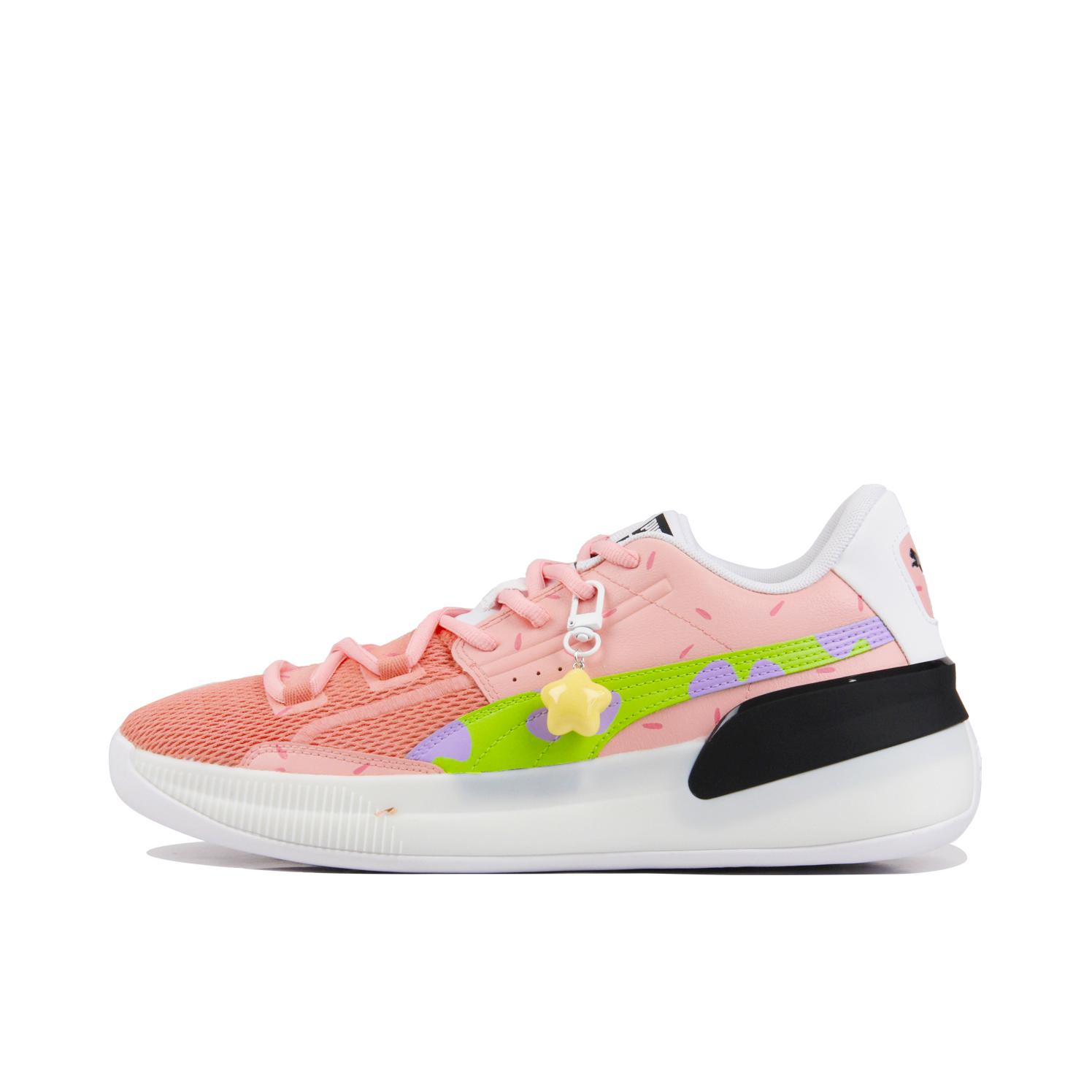推荐商品：【定制球鞋】Puma/彪马 Clyde Hardwood Team 缓震透气 支撑 防水 防滑耐磨 舒适回弹 篮球鞋 粉色海星