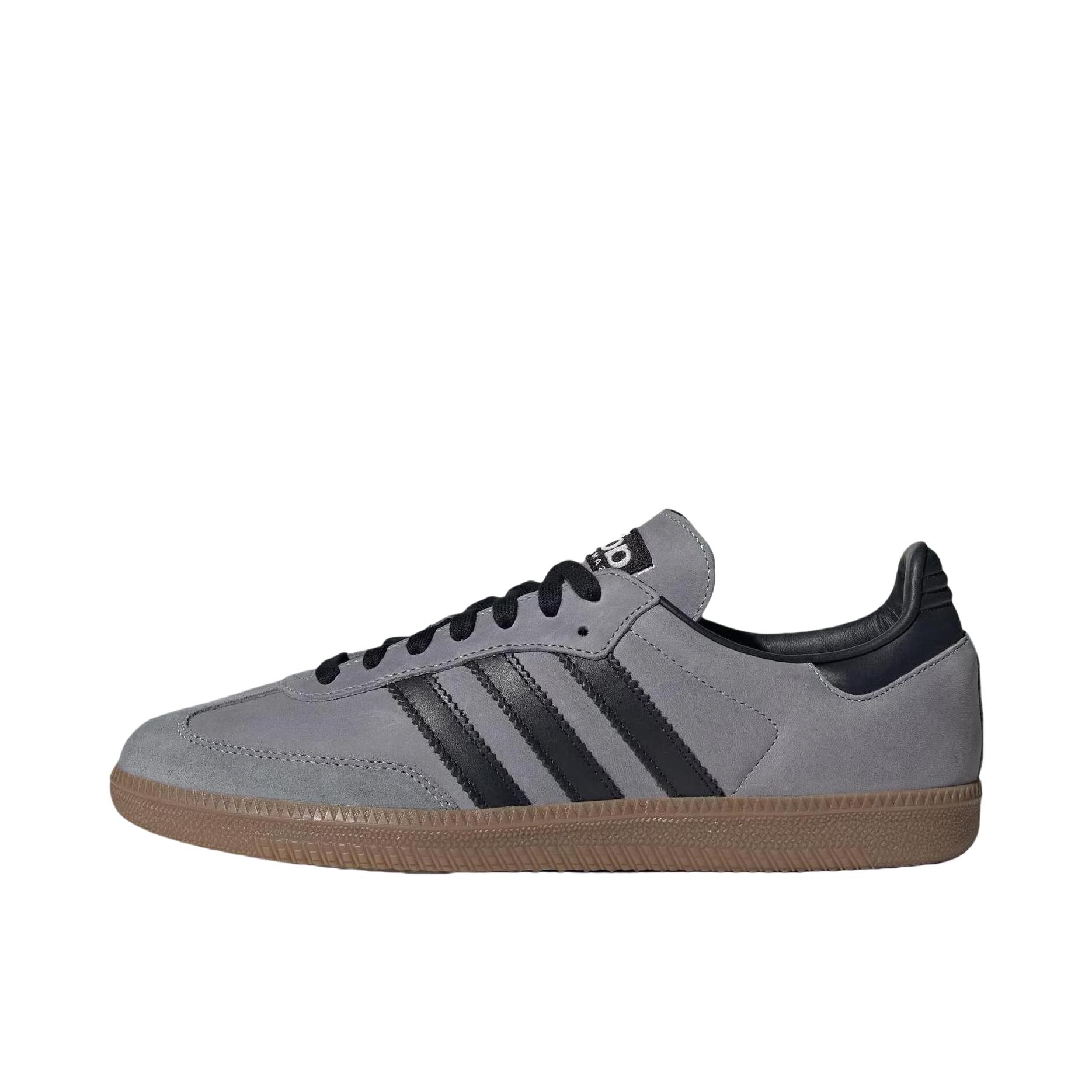 推荐商品：adidas Originals Samba OG T头鞋 板鞋 经典复古舒适百搭耐磨合成革圆头薄底贴合 浅银色/黑色/沙漠棕
