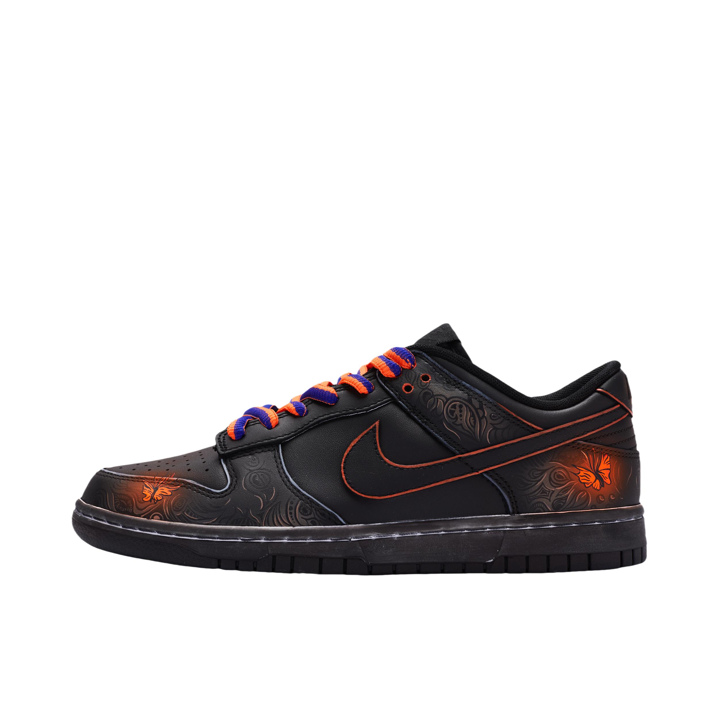 推荐商品：【定制球鞋】 Nike Dunk 板鞋 平跟系带防滑耐磨做旧高街简约百搭潮流复古美式 GS/金斑蝶