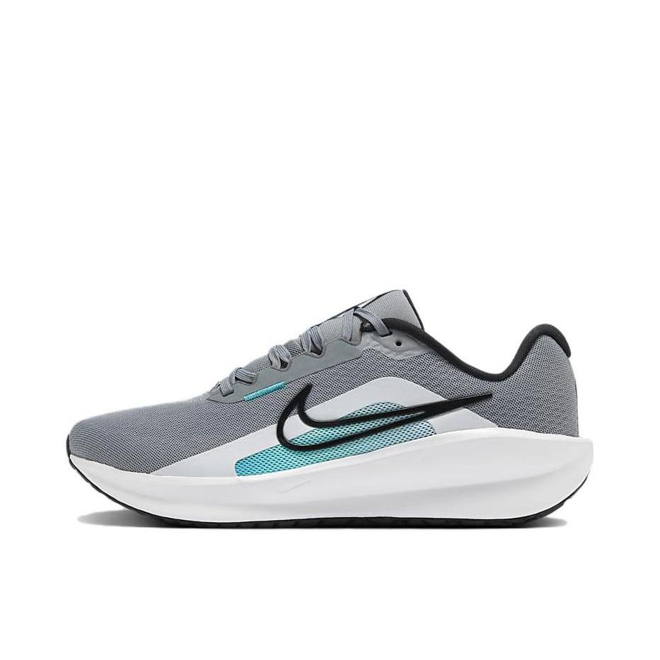 推荐商品：Nike Downshifter 13 跑鞋 减震透气支撑织物短跑轻便训练 冷灰/仙人掌绿/白金色/黑色