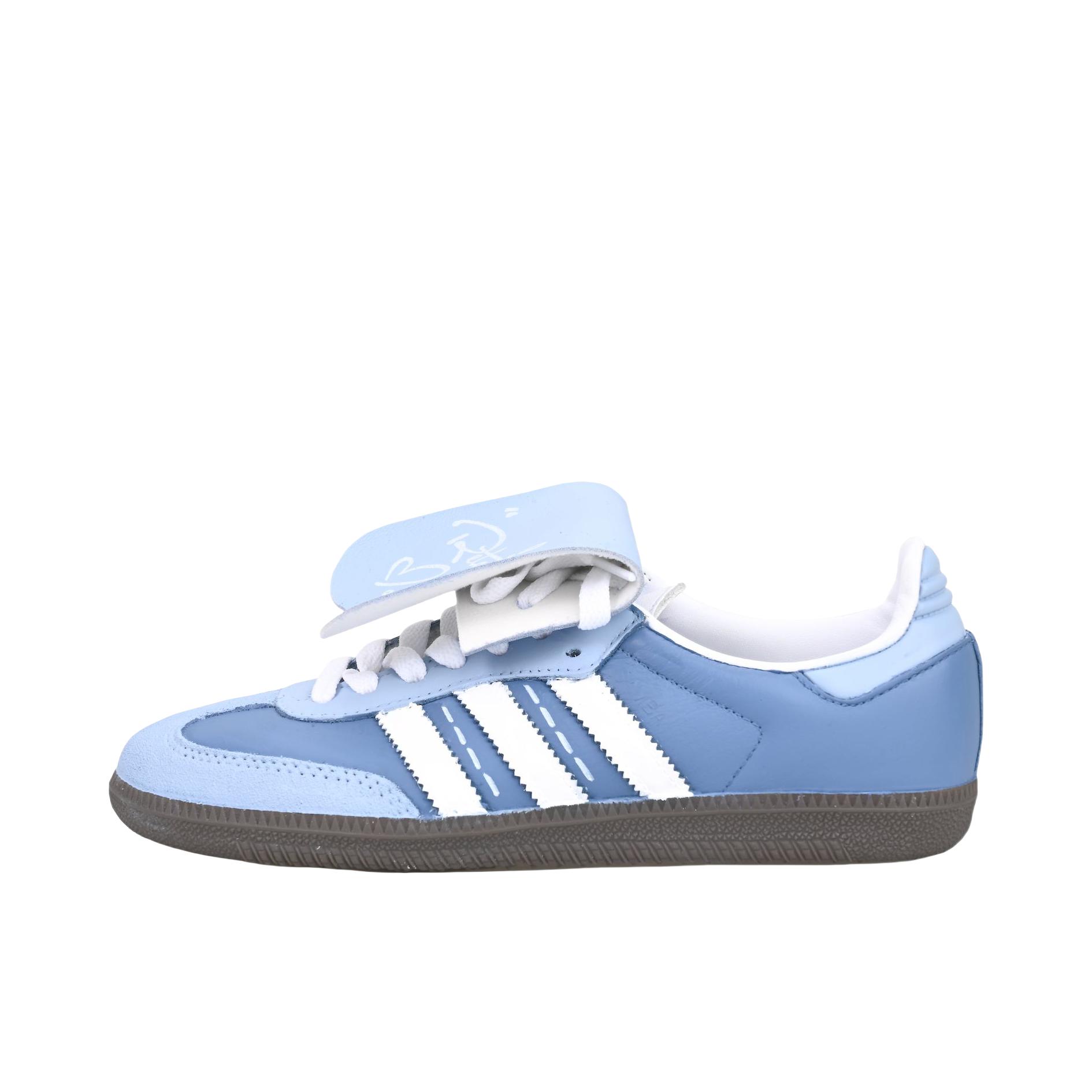 推荐商品：【定制球鞋】 adidas Originals Samba Vlad 板鞋 轻松脚感平跟防滑耐磨复古织物合成革 还我蔚蓝