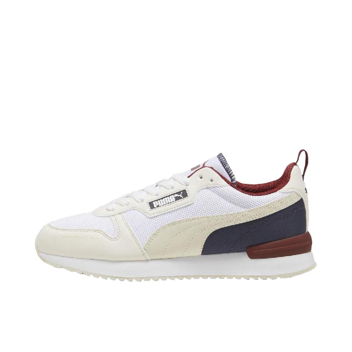 推荐商品：Puma/彪马 R78 Runner 经典复古 耐磨透气 缓震防滑 拼接 网面 运动 德训鞋 跑鞋 彪马白/雪白色/海军蓝