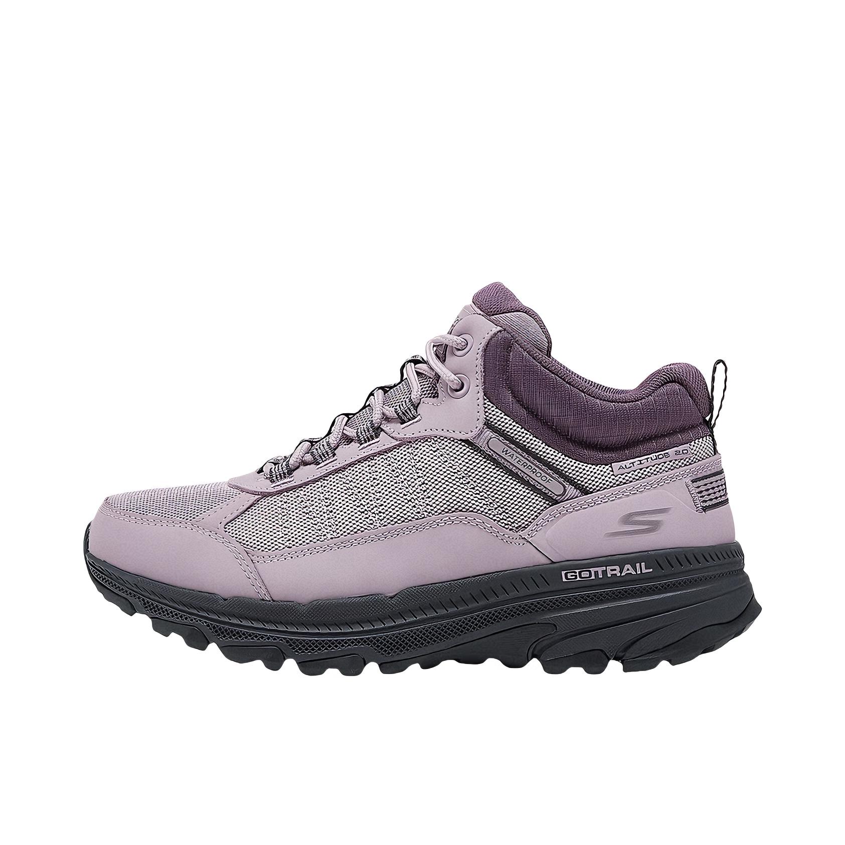 推荐商品：Skechers/斯凯奇 防滑耐磨 缓震回弹 舒适百搭 时尚 运动休闲鞋 129531C 女款/紫色