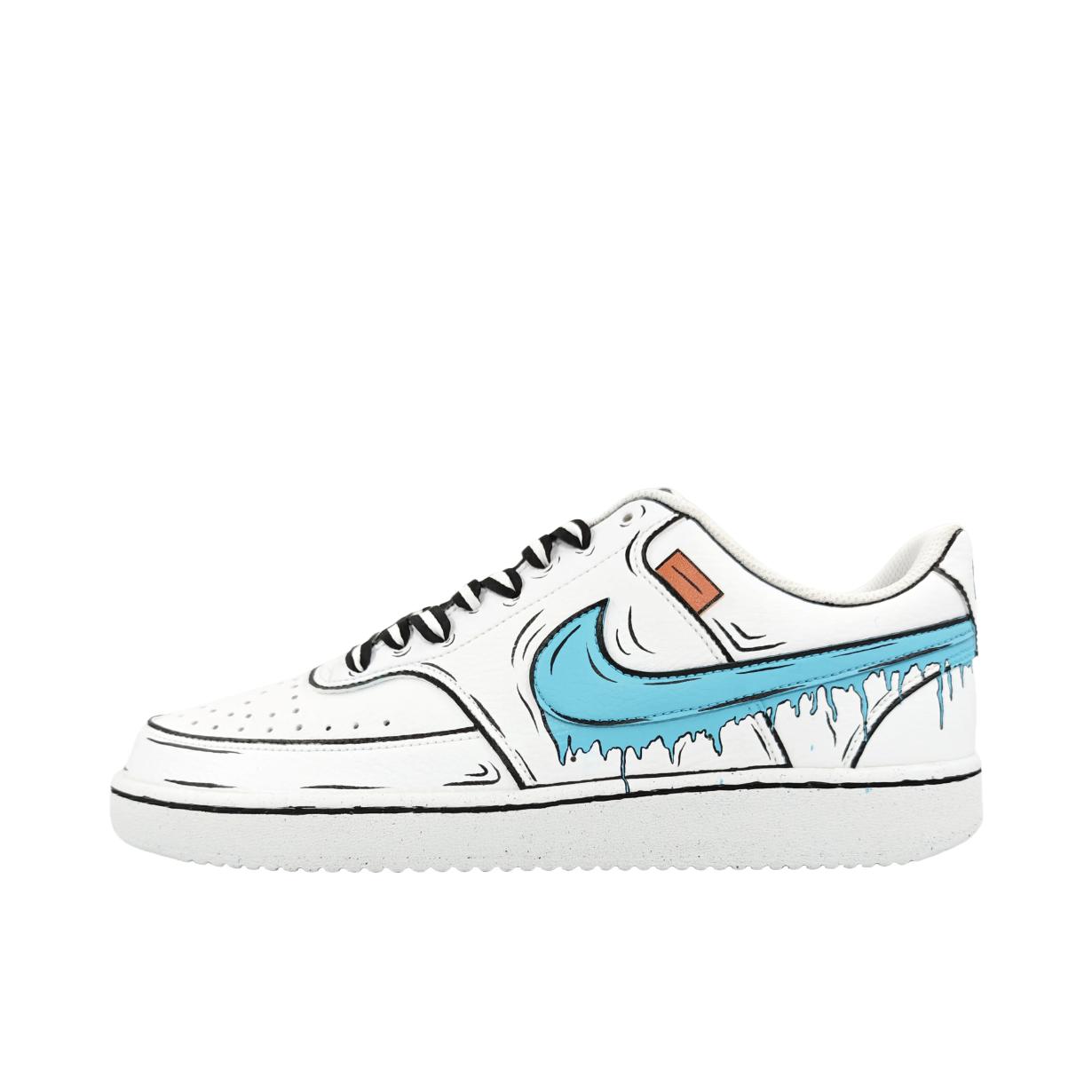 推荐商品：【定制球鞋】 Nike Court Vision 1 板鞋 防水美式简约防滑减震复古 漫画涂鸦