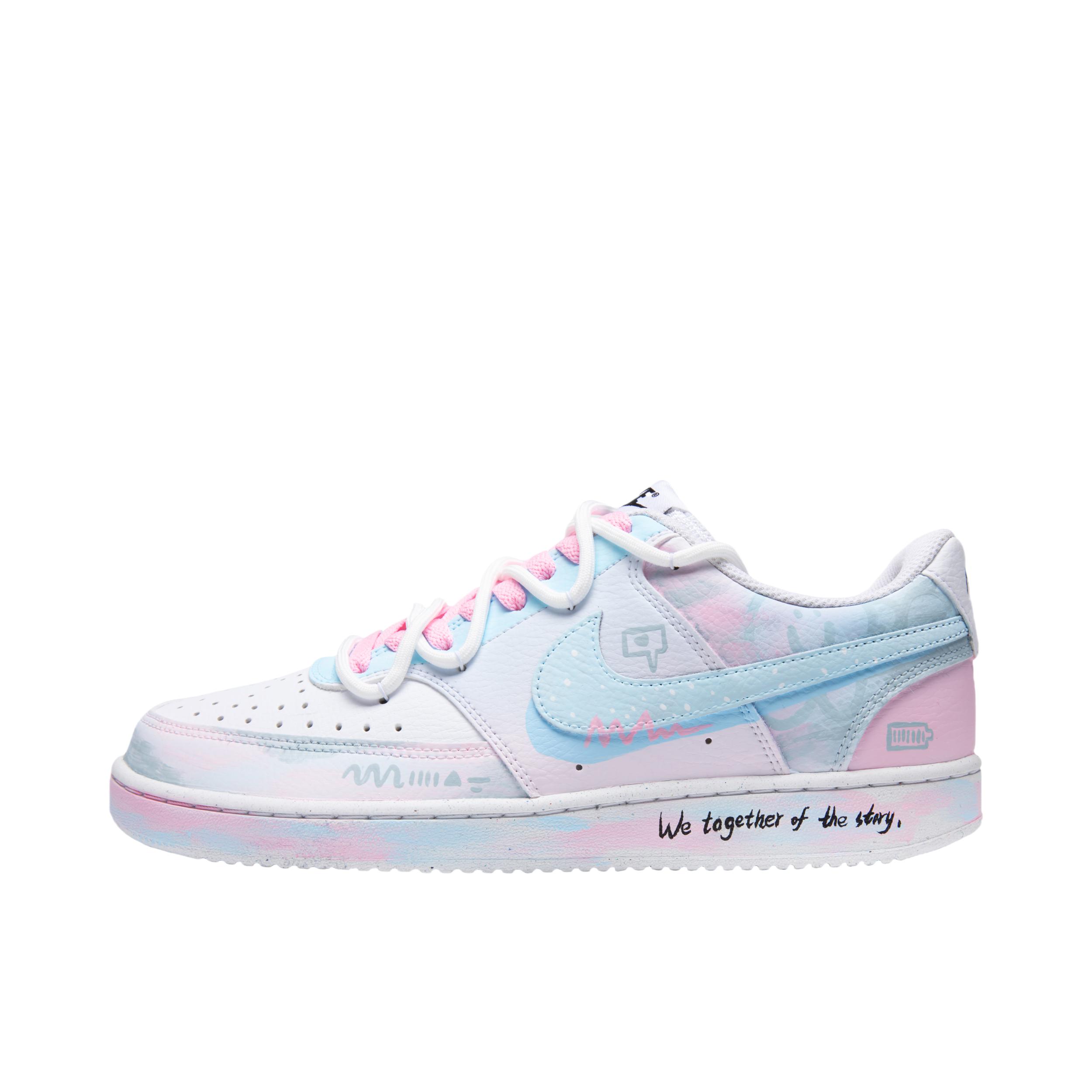 推荐商品：【定制球鞋】 Nike Court Vision 1 板鞋 防水美式简约防滑减震复古 男款/心动CP