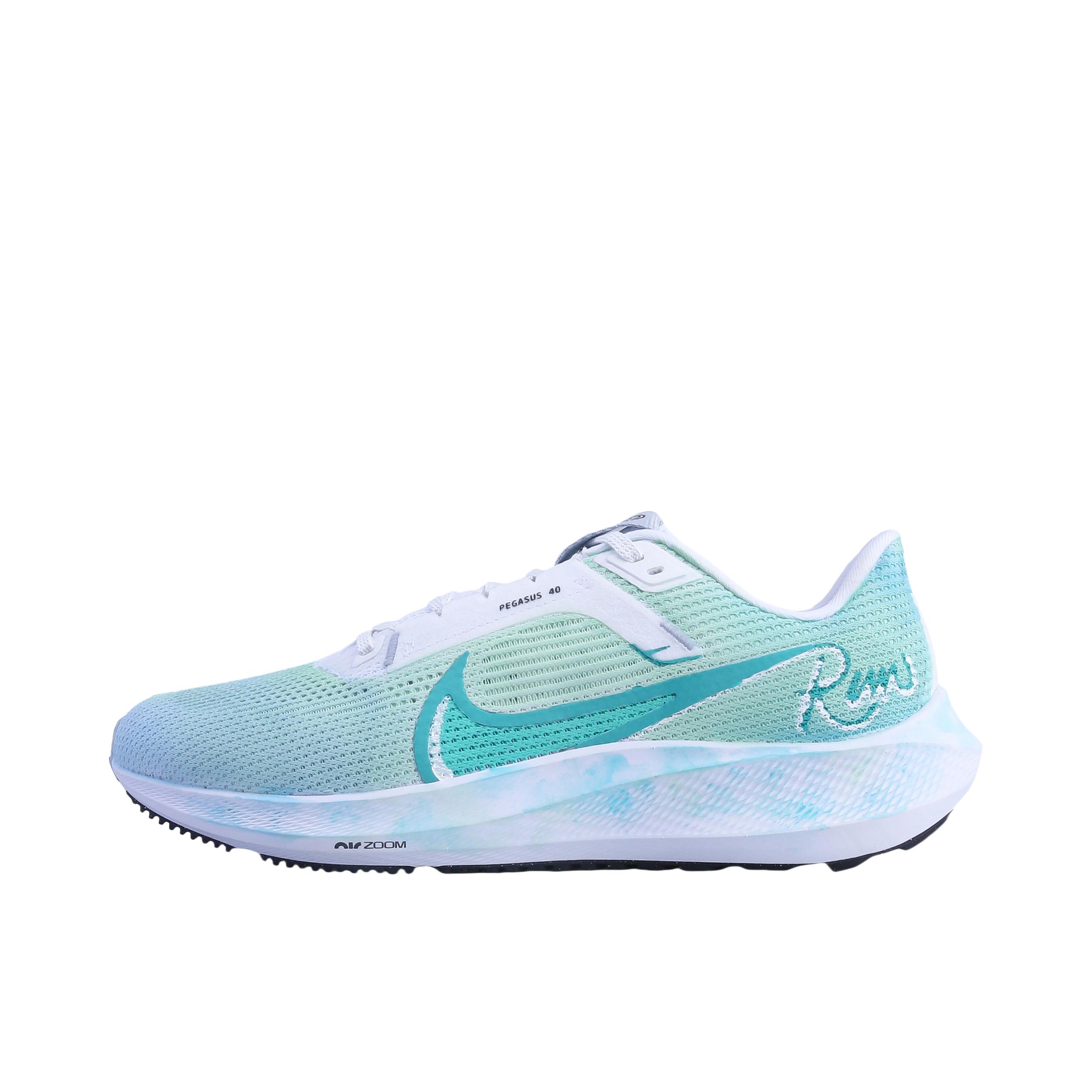 推荐商品：【定制球鞋】 Nike Air Zoom Pegasus 40 跑鞋 气垫防滑耐磨舒适减震网布透气织物简约百搭复古 蔚蓝漫步