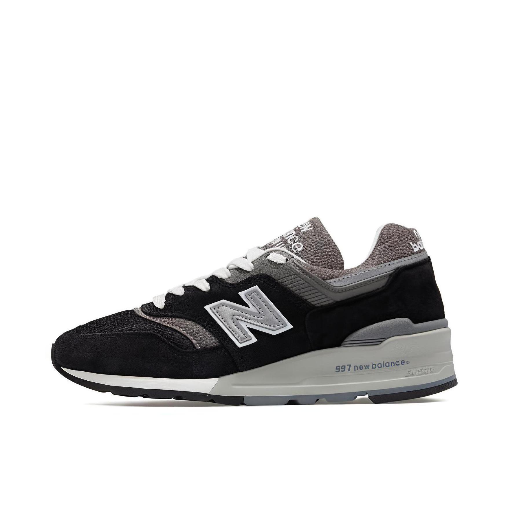 推荐商品：New Balance 997 时尚复古 防滑耐磨 透气舒适 运动休闲鞋 浅灰色/黑色