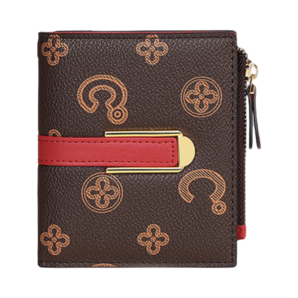 推荐商品：C°BANNER/千百度 小众百搭设计高级感复古品牌印花出勤百搭实用合成革收纳包手拿包钱包