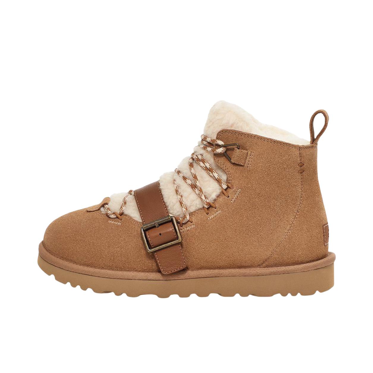 推荐商品：UGG Dune Mini Shearling 轻便 舒适圆头 潮流 雪地靴 1153510 栗色 