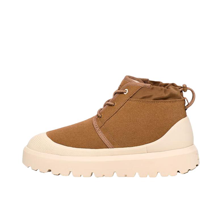 推荐商品：UGG Neumel Weather Hybrid 防水 加厚加绒 舒适 短筒圆头 时尚百搭 雪地靴 短靴 棕色/米色