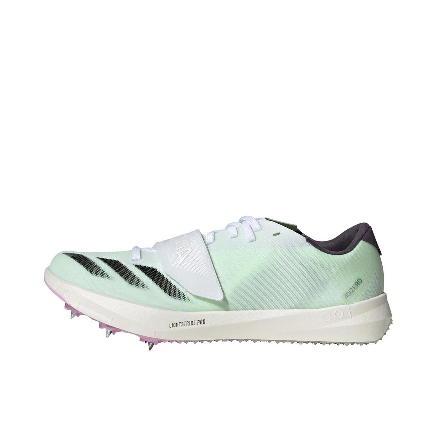 推荐商品：adidas adiZero TJ/PV 跑鞋 防滑耐磨透气碳板合成革贴合 绿色/白色