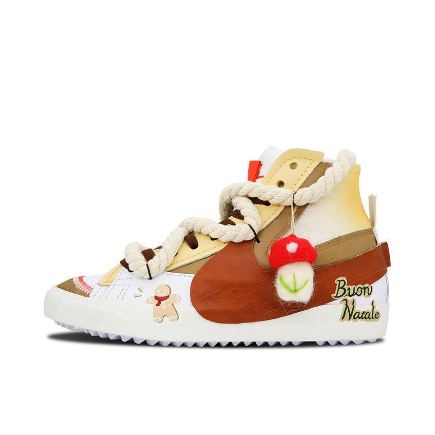 推荐商品：【定制球鞋】Nike Blazer 做旧 防滑耐磨 减震轻便 透气 织物 复古百搭 简约潮流 休闲 板鞋 姜饼人