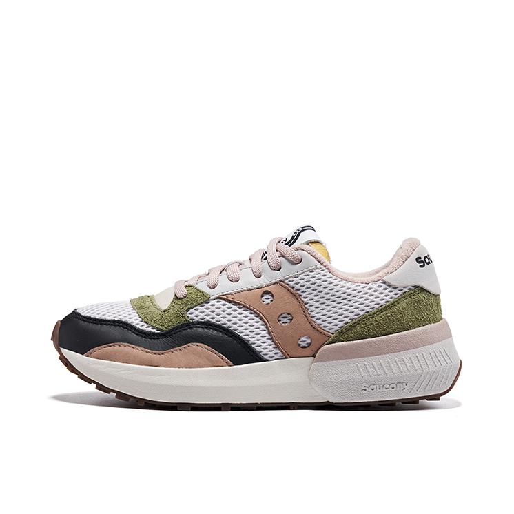 推荐商品：Saucony/索康尼 Jazz NXT 爵士 防滑耐磨 厚底增高 轻便 网布透气 复古 跑鞋 灰色/黑色