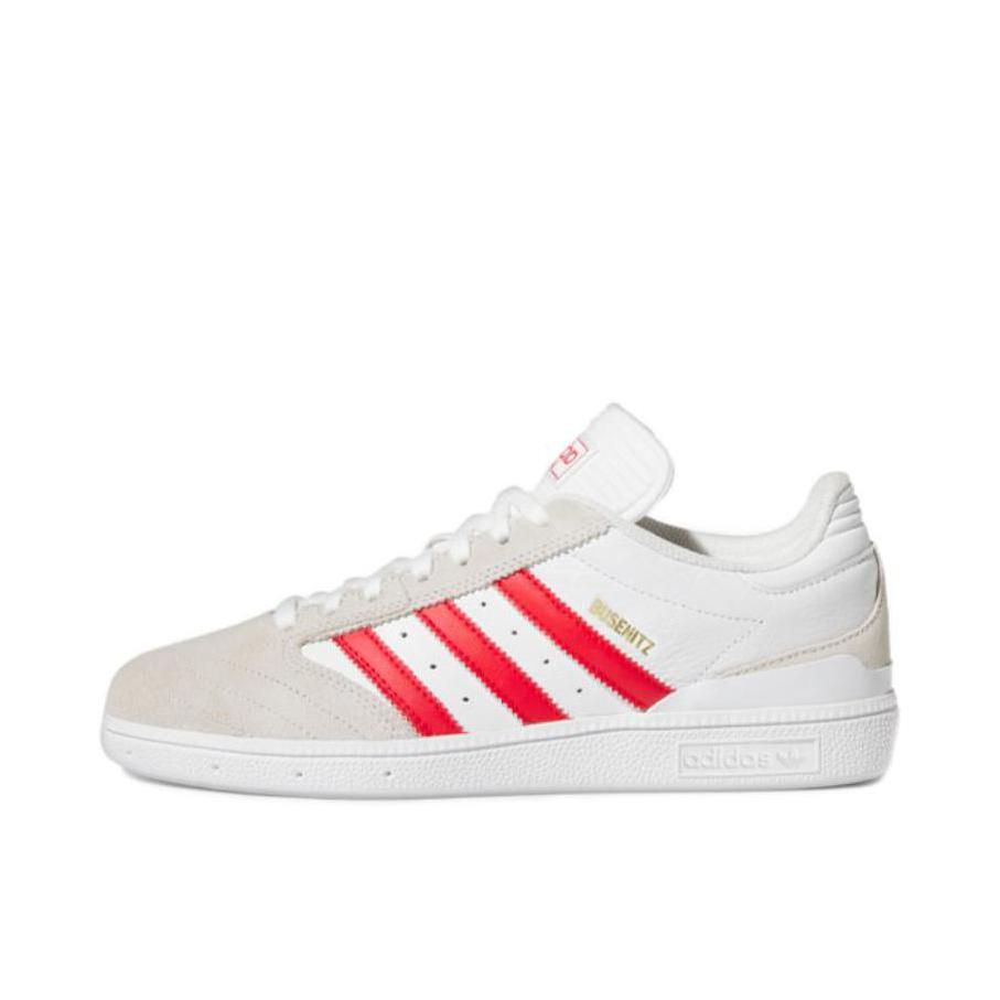 推荐商品：adidas Originals Busenitz 防滑耐磨 舒适透气 轻便 运动休闲鞋 白色/浅灰/红色