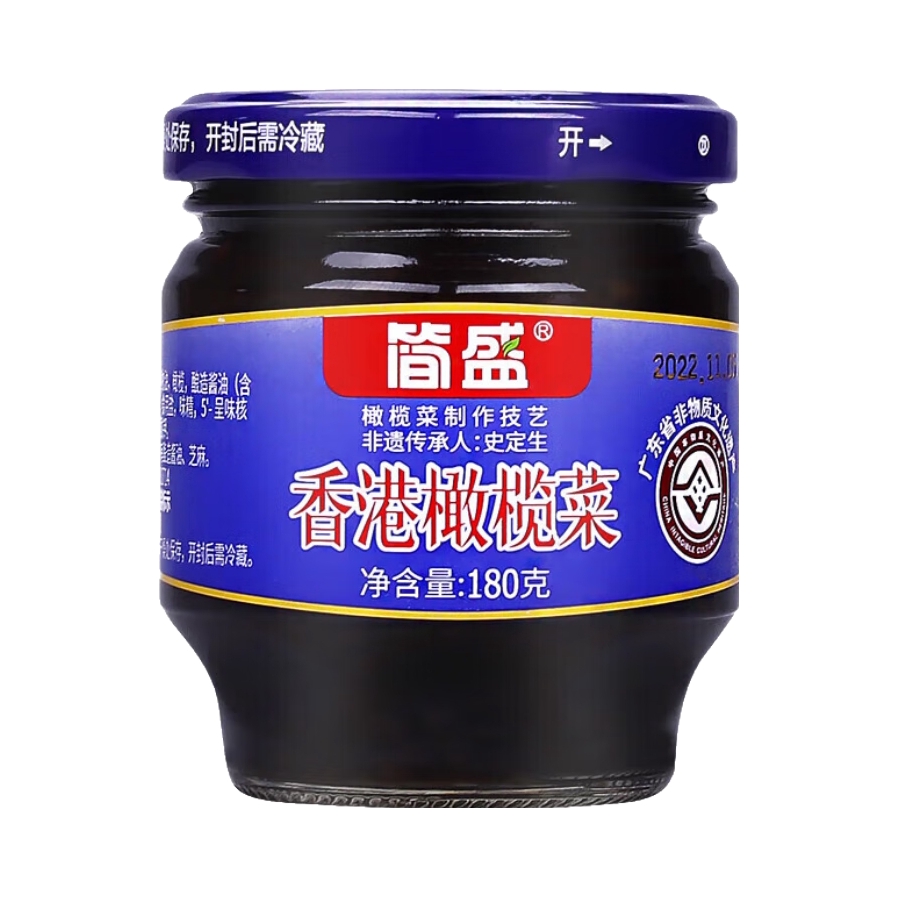 推荐商品：简盛 香港橄榄菜 瓶装