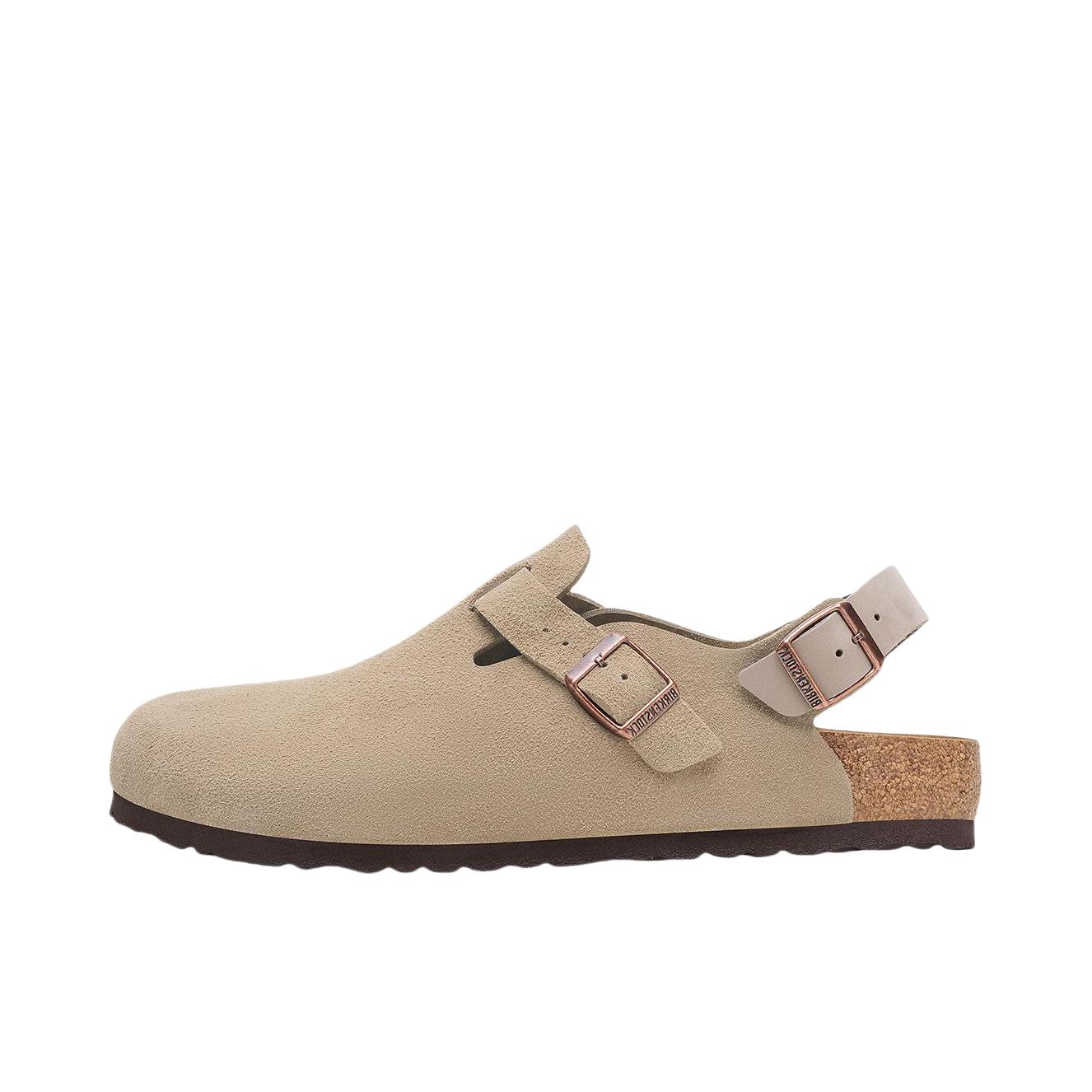 推荐商品：Birkenstock Tokio系列 包头 轻质耐磨 系踝 圆头 防磨 秋冬 拖鞋 窄版/沙色