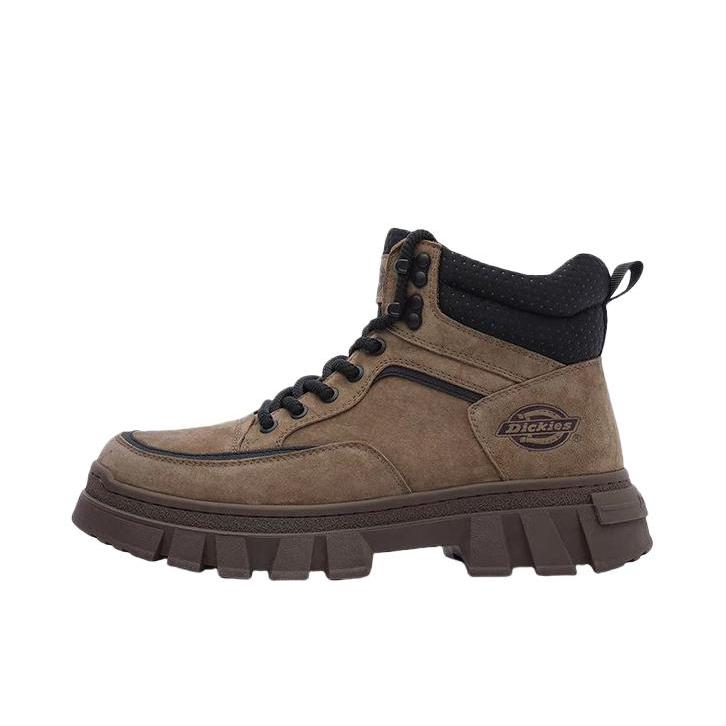 推荐商品：Dickies  防滑耐磨 时尚潮流 英伦 美式厚底  工装靴 马丁靴  243M50LXS34B 美拉德棕