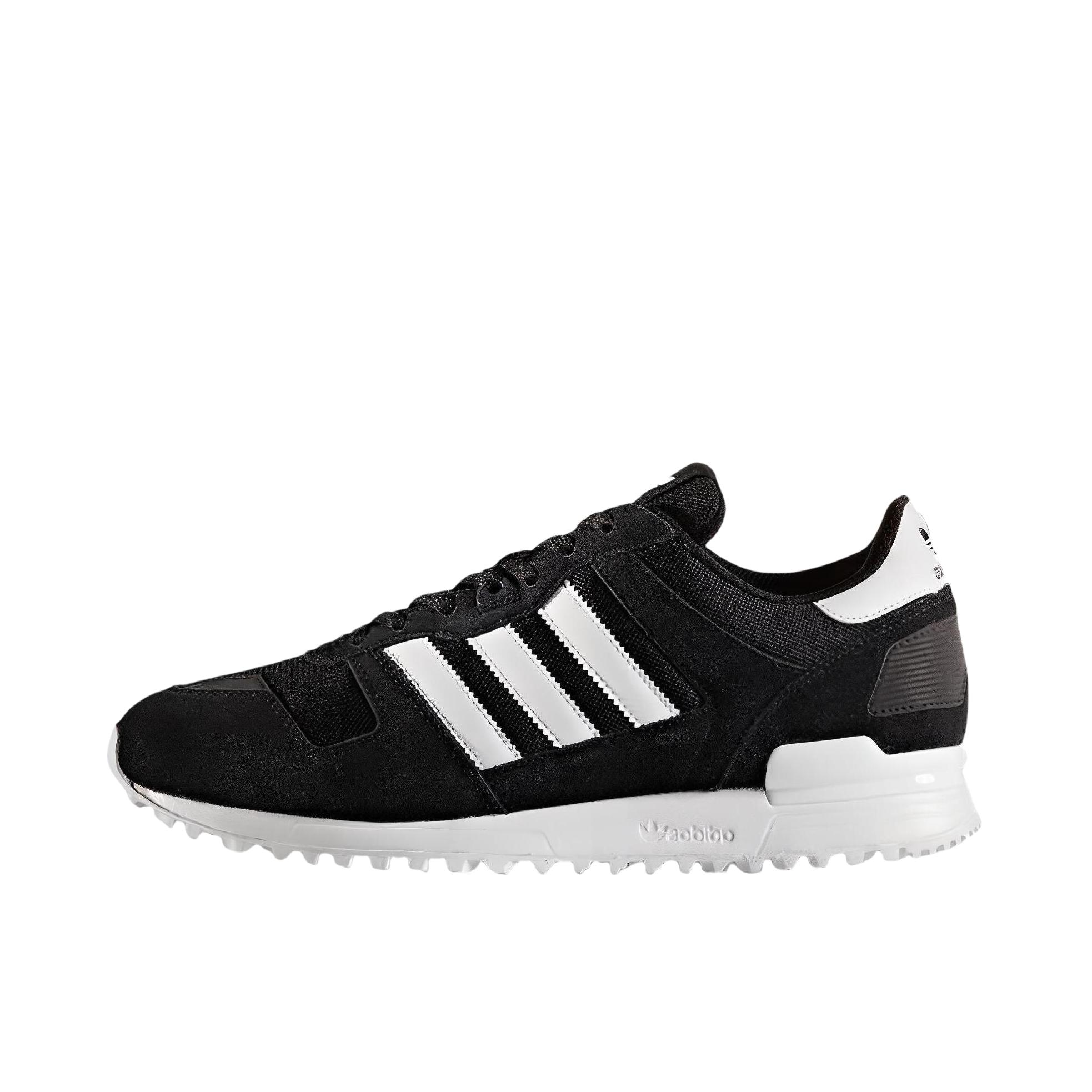 推荐商品：adidas Originals ZX 700 百搭复古 防滑耐磨 舒适轻便 减震透气 低帮 运动休闲鞋 Black White 黑色白标