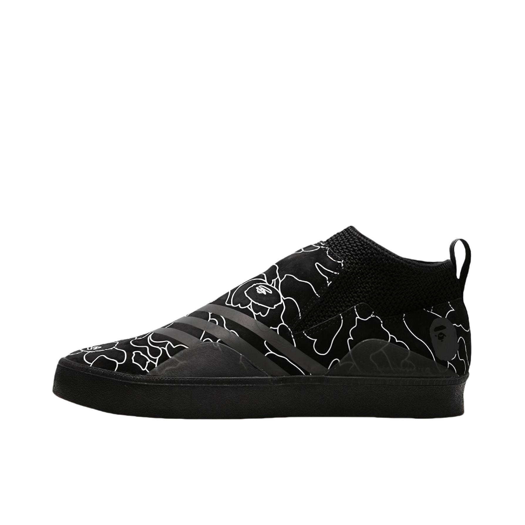 推荐商品：adidas Originals 3ST.002 织物 轻便防滑 包裹性 运动休闲鞋 Black Bape联名/黑