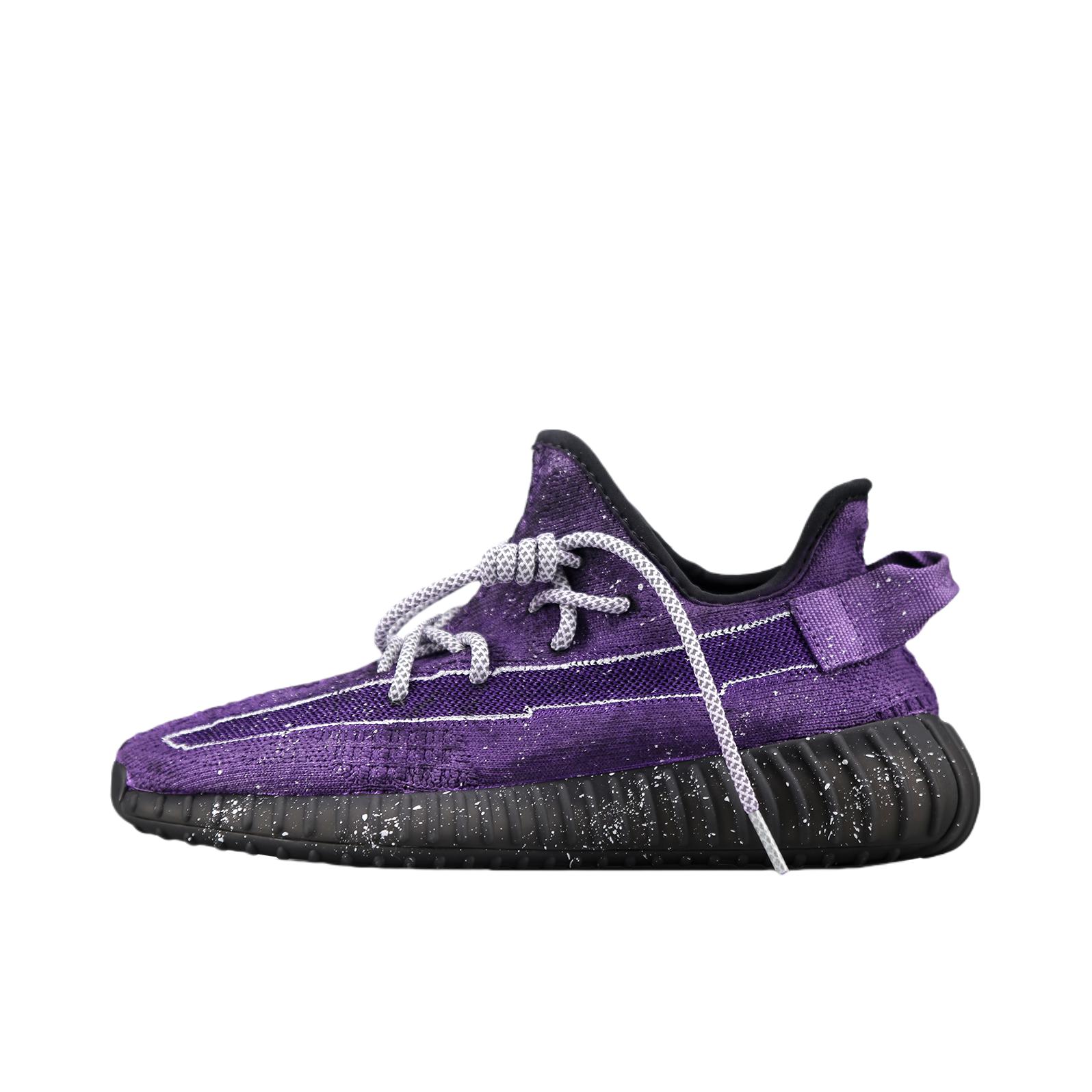 推荐商品：【定制球鞋】adidas originals Yeezy Boost 350 V2 防滑耐磨 舒适减震 轻便透气 织物 防水 百搭 运动休闲鞋 紫龙虾