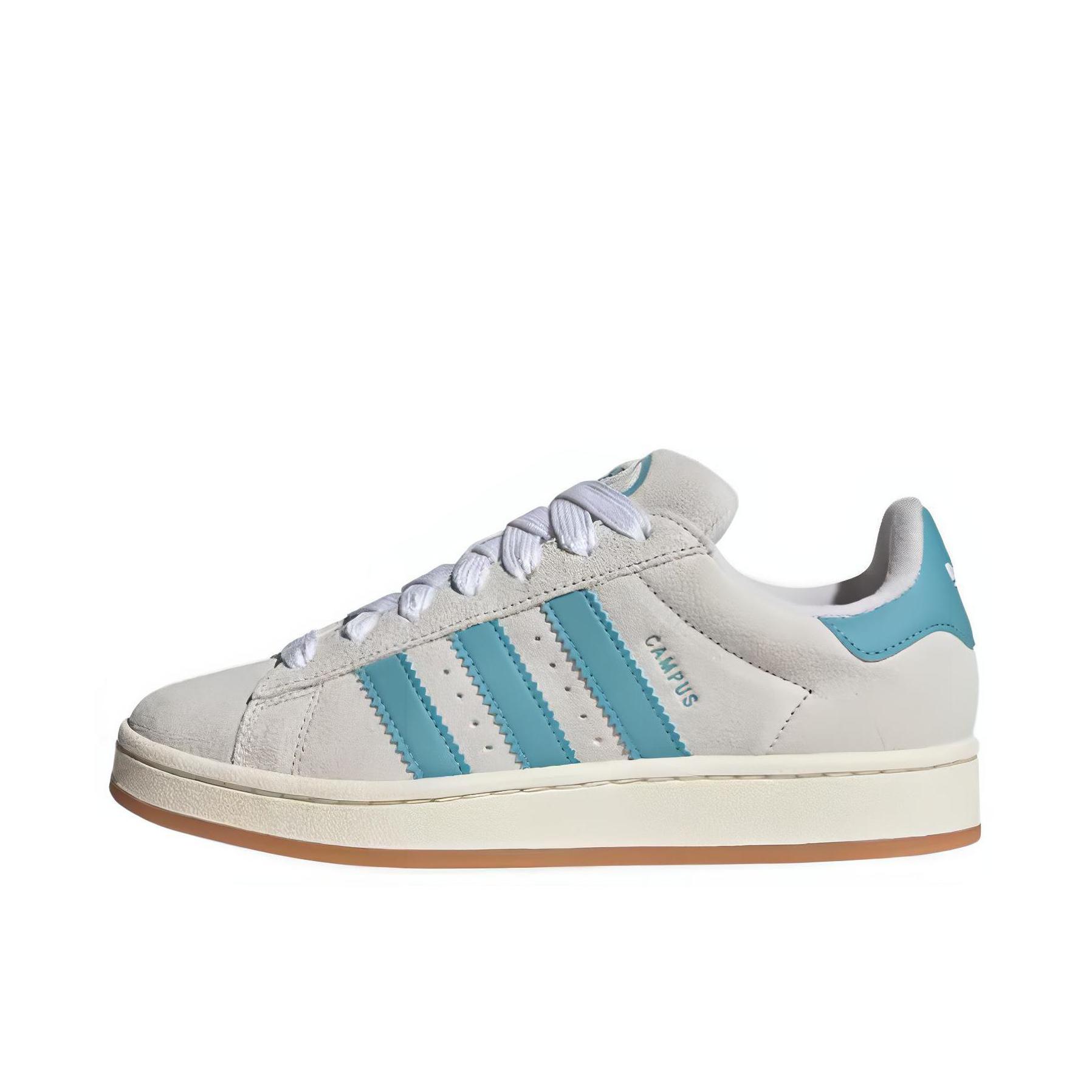 推荐商品：adidas Originals Campus 00s 板鞋 面包鞋 复古缓震透气轻便薄底贴合耐穿圆头包裹性平跟支撑 女款/灰色/蓝色