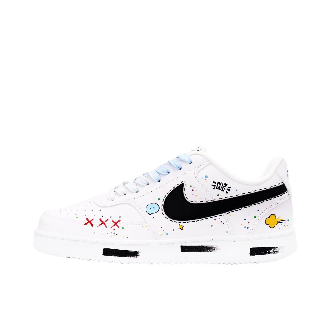 推荐商品：【定制球鞋】 Nike Court Vision 1 板鞋 防水美式简约防滑减震复古 甜蜜初见