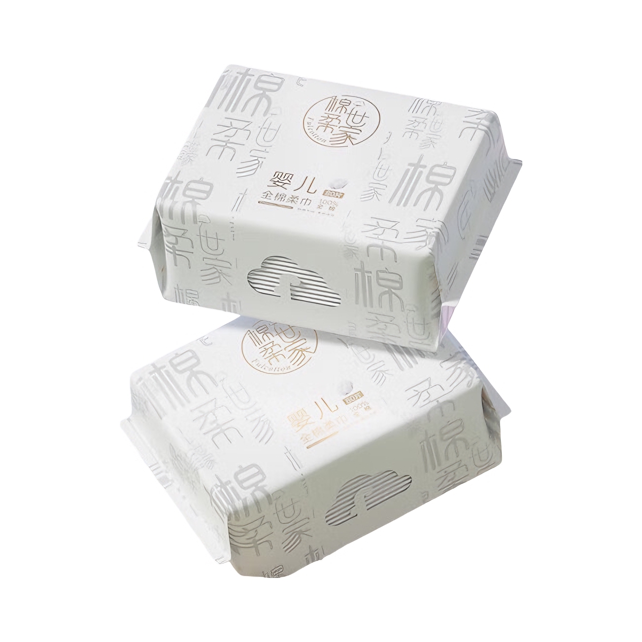 推荐商品：棉柔世家/fulcotton 婴儿全棉柔巾 柔软不刺激加厚干湿两用吸水