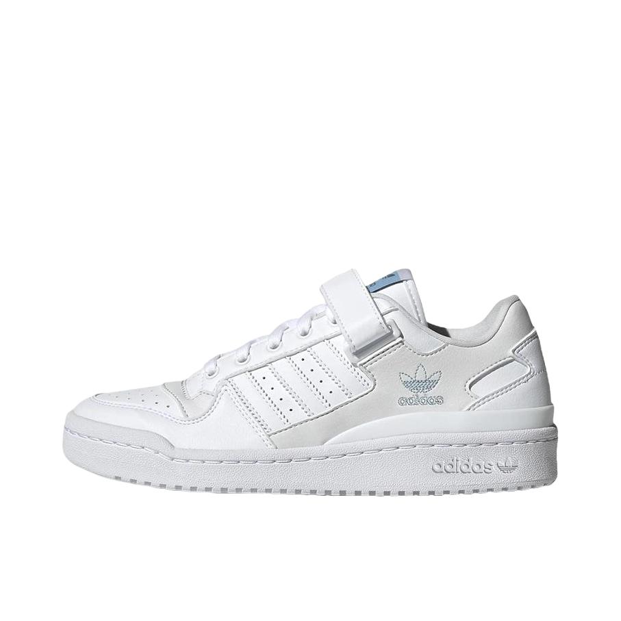 推荐商品：adidas Originals Forum 板鞋 轻便复古防滑时尚魔术贴篮球风薄底包裹性 女款/亮白色