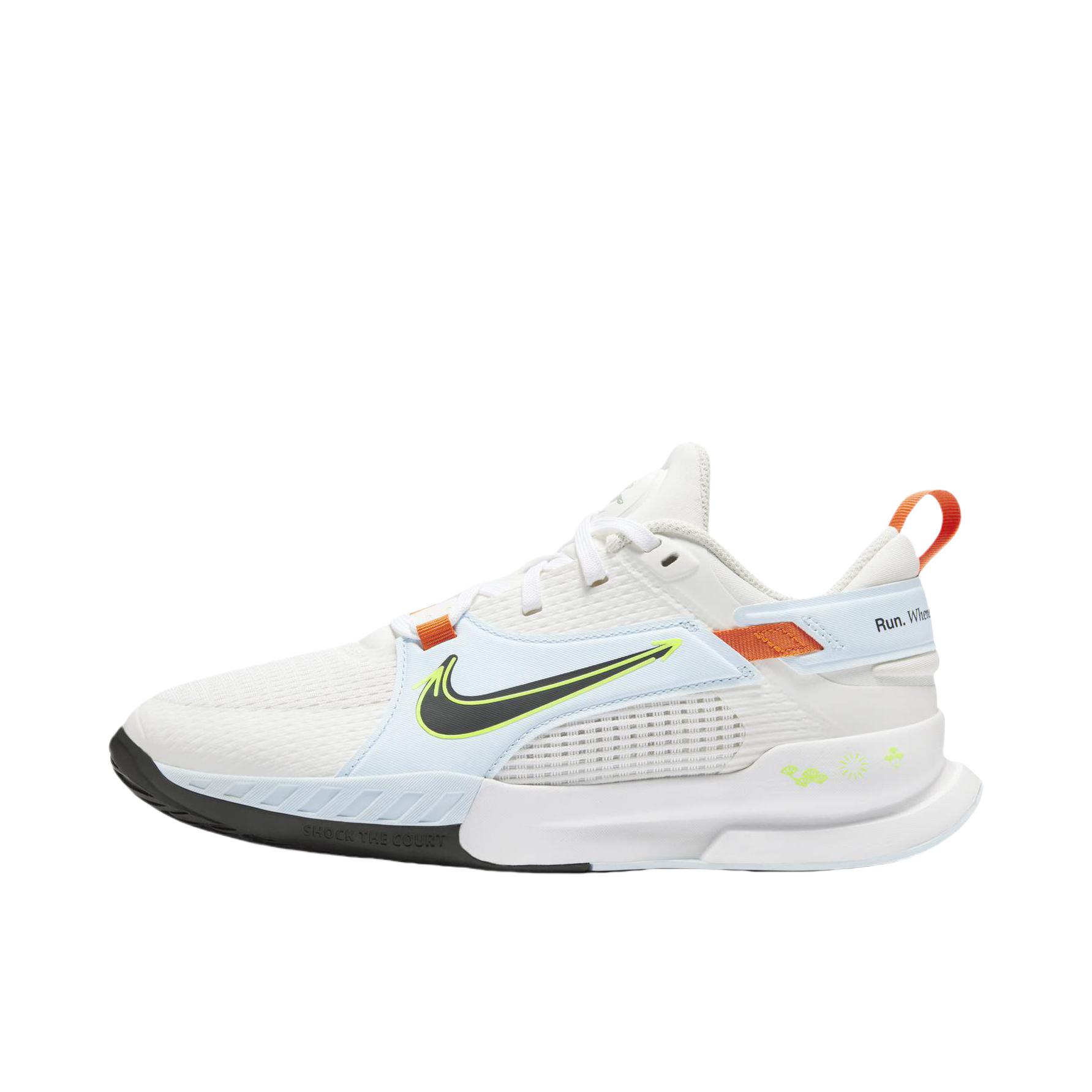 推荐商品：Nike Crosscourt 六边形小将 运动休闲鞋 舒适缓震防滑耐磨网面透气 GS/帆白/黑色/冰川蓝/荧光黄