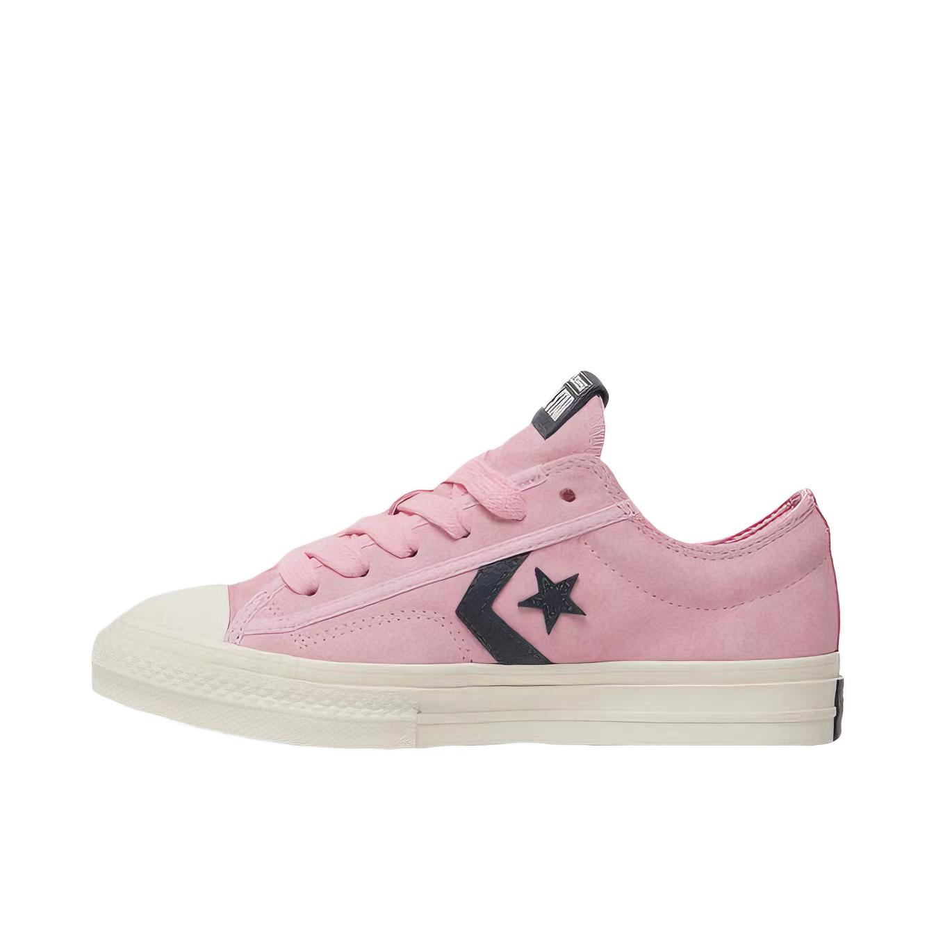 推荐商品：Converse/匡威 Star Player 76 帆布鞋 防滑耐磨舒适轻便易穿圆头百搭复古支撑 粉色/白色