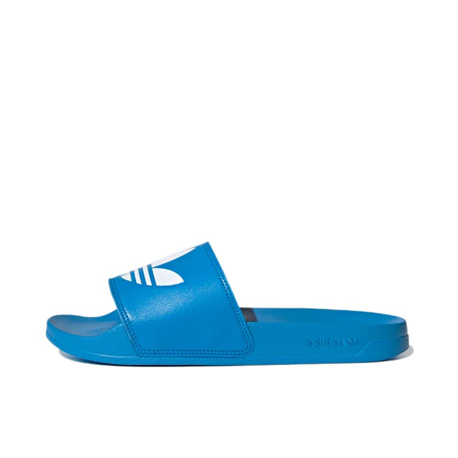 推荐商品：adidas Originals Adilette Lite 时尚舒适 休闲运动 外穿沙滩 一字 防滑耐磨 拖鞋 蓝色/白色