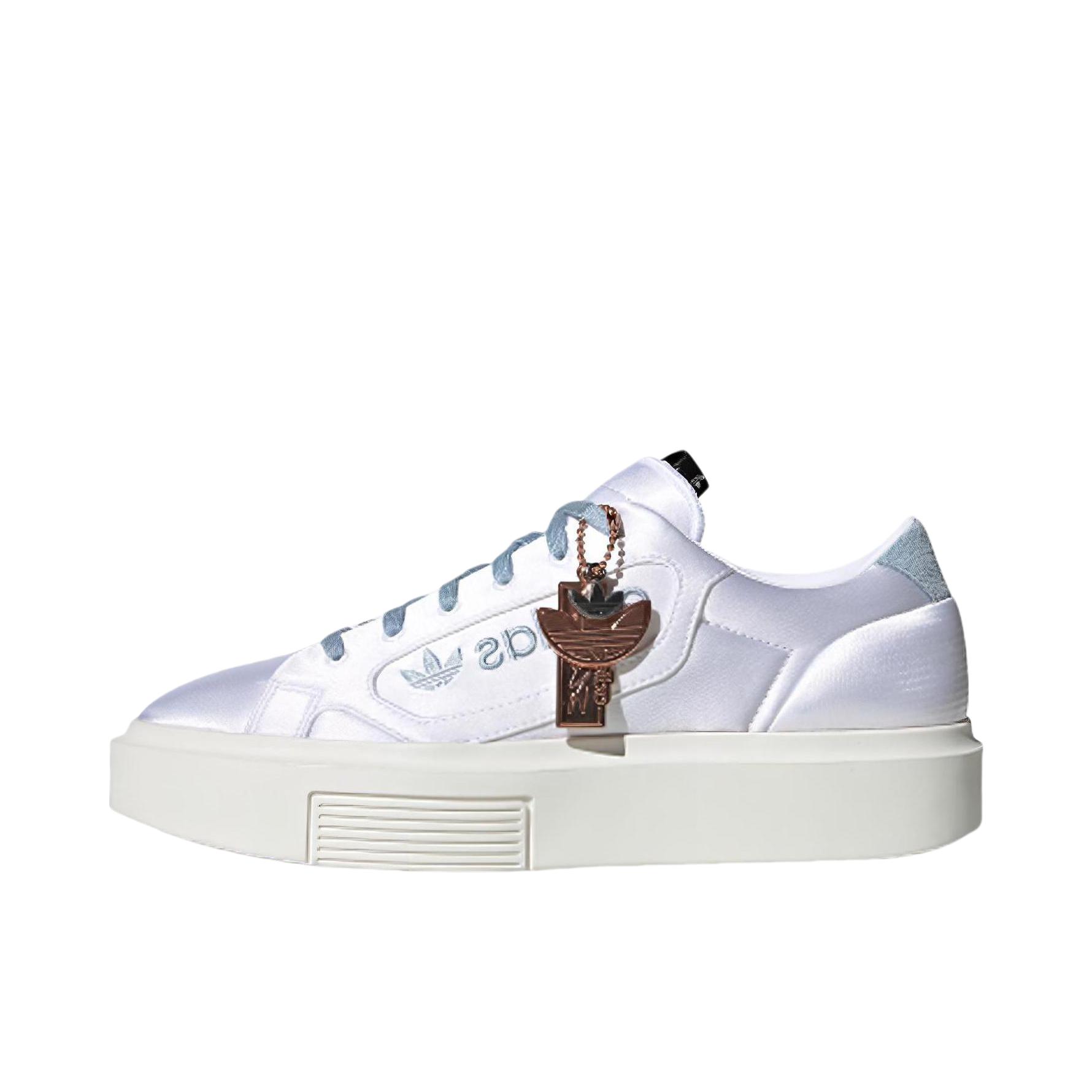 推荐商品：adidas originals Sleek Super 板鞋 防滑耐磨舒适轻便简约百搭 亮白