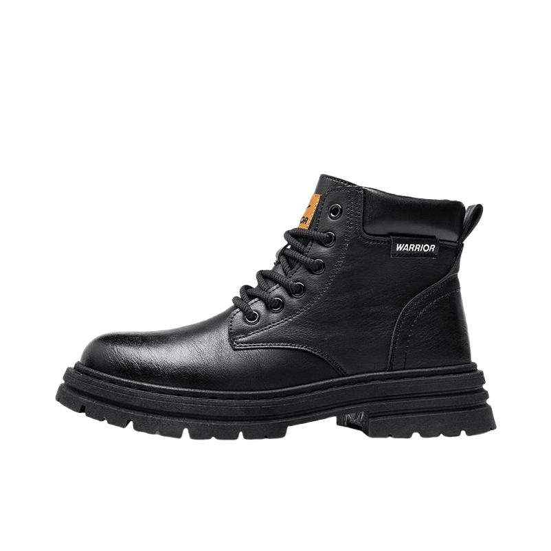 推荐商品：回力 短筒 圆头 系带 中跟 马丁靴 WXP(WZ)-2022 黑色