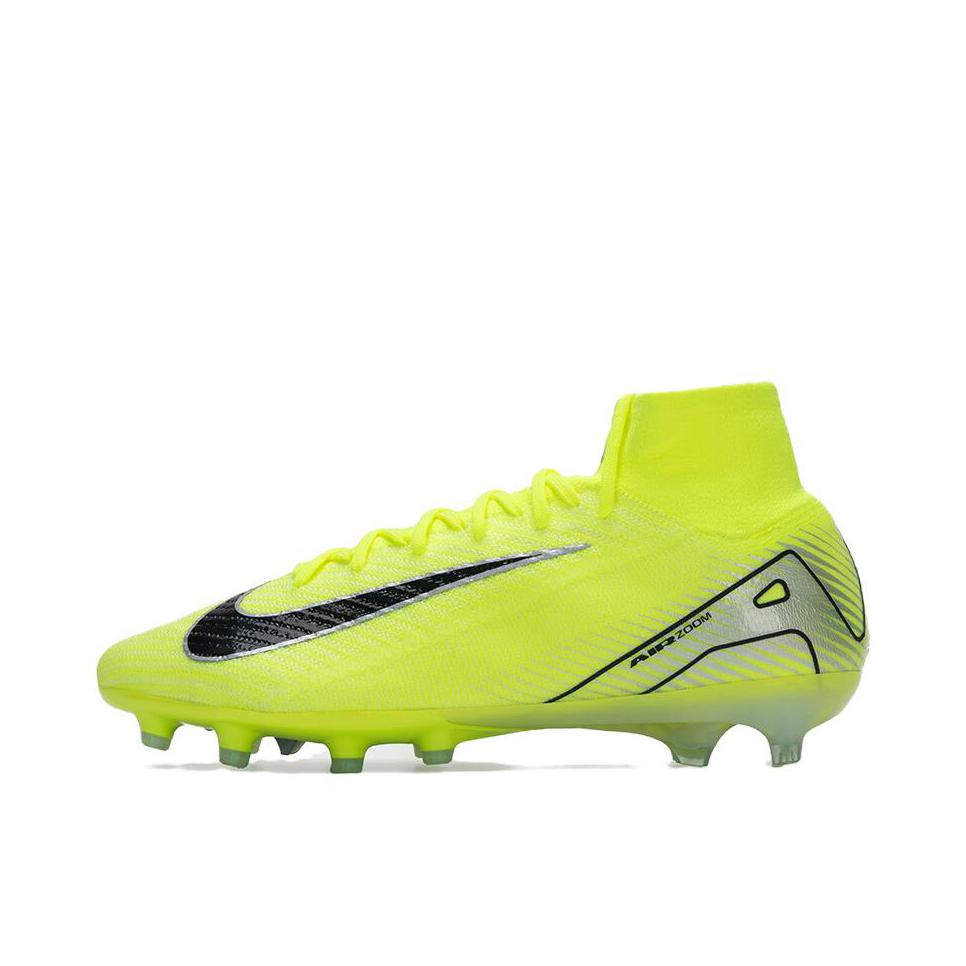 推荐商品：Nike Mercurial Superfly 10 Elite AG-Pro 顶级 胶质短钉 人工草场 防滑耐磨 足球鞋 荧光黄
