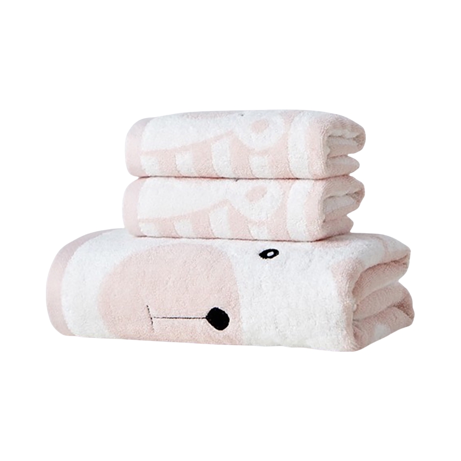 推荐商品：京推 33x75cm 卡通萌宠全面长绒棉绣花毛巾