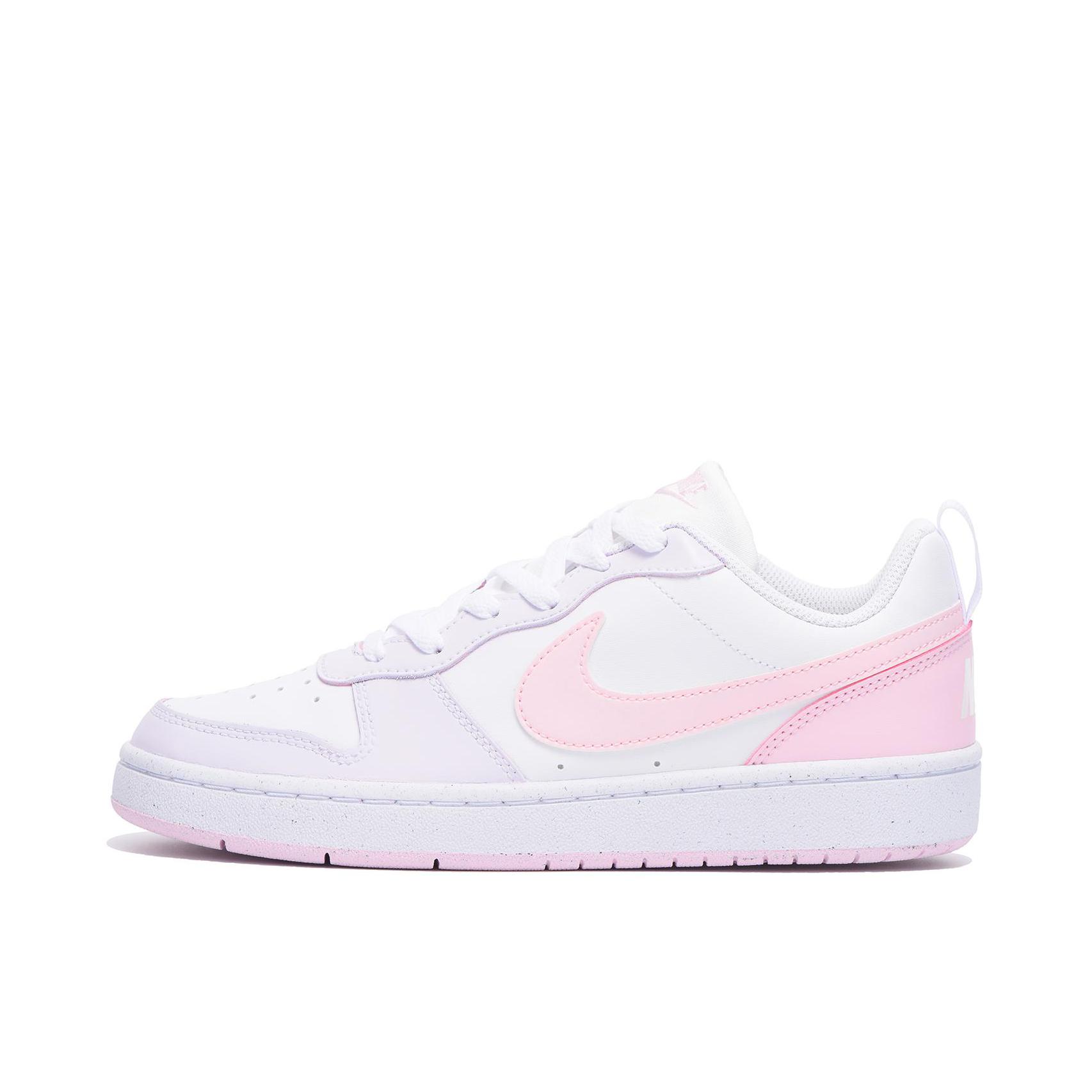 推荐商品：【定制球鞋】 Nike Court Borough 板鞋 防滑防水轻便减震手绘减龄做旧甜酷高街合成革甜妹包裹性复古婚鞋增高小白鞋薄底秋冬脏脏鞋 GS/少女风
