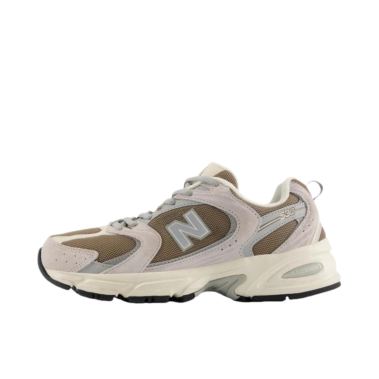 推荐商品：New Balance MR530 跑鞋 圆头经典拼接复古缓震防滑耐磨网面透气支撑 D宽/棕色