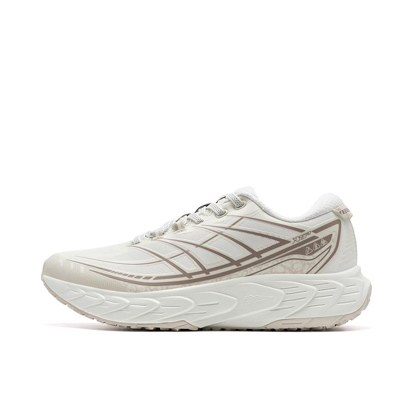 推荐商品：特步 昆吾3.0 LITE 跑鞋 减震回弹网面透气舒适轻便软底防泼水橡胶合成革包裹性 女款/网面/余白灰/香皮灰/冷茶棕